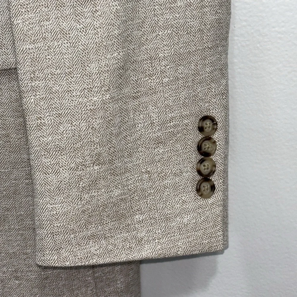 Jos A Bank 40 X-Long Linen Blend Mens Coat Jacket